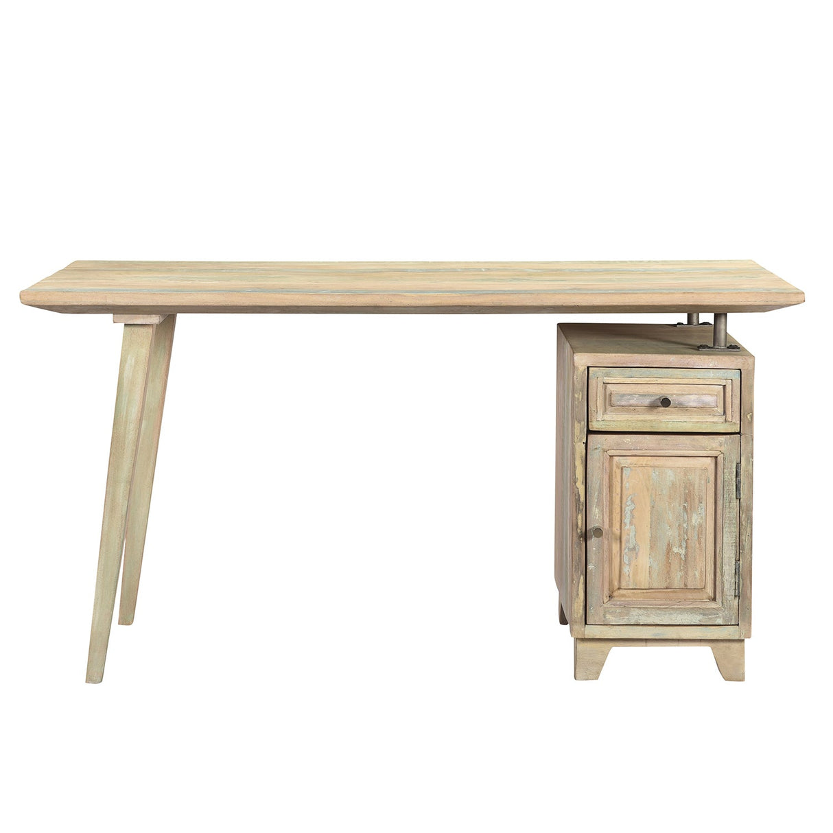 Modern Reclaimed Wood Farmhouse Style 56" Long Desk
