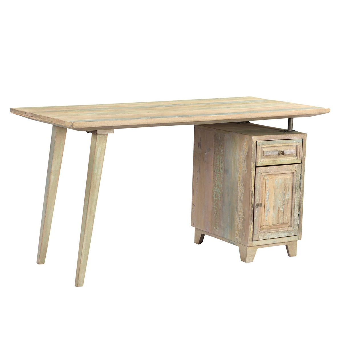 Modern Reclaimed Wood Farmhouse Style 56" Long Desk
