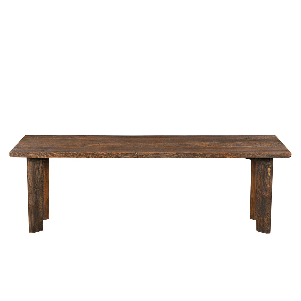 Mid Century Modern Solid Wood 60 in. Long Bench