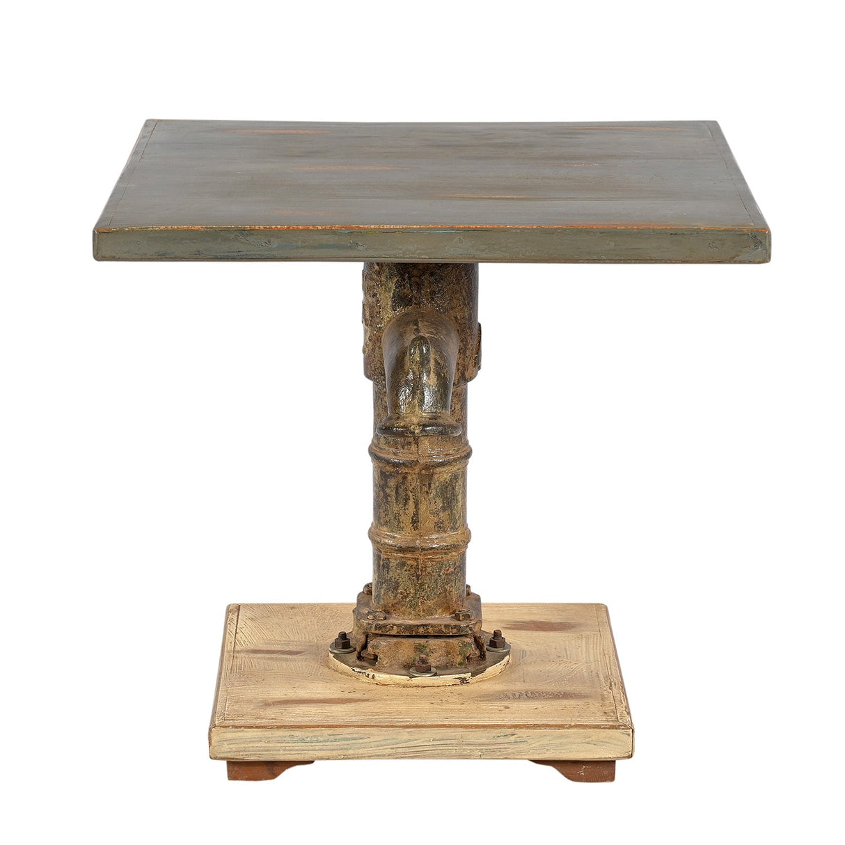 Eclectic Vintage Water Hand Pump Upcycled Unique Table