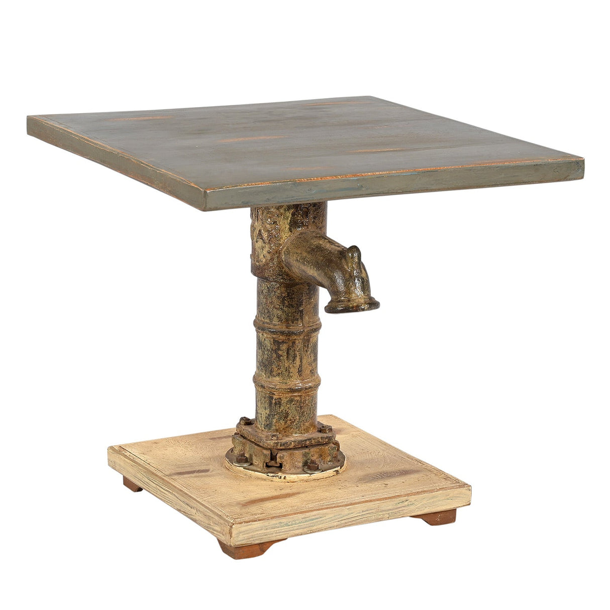 Eclectic Vintage Water Hand Pump Upcycled Unique Table