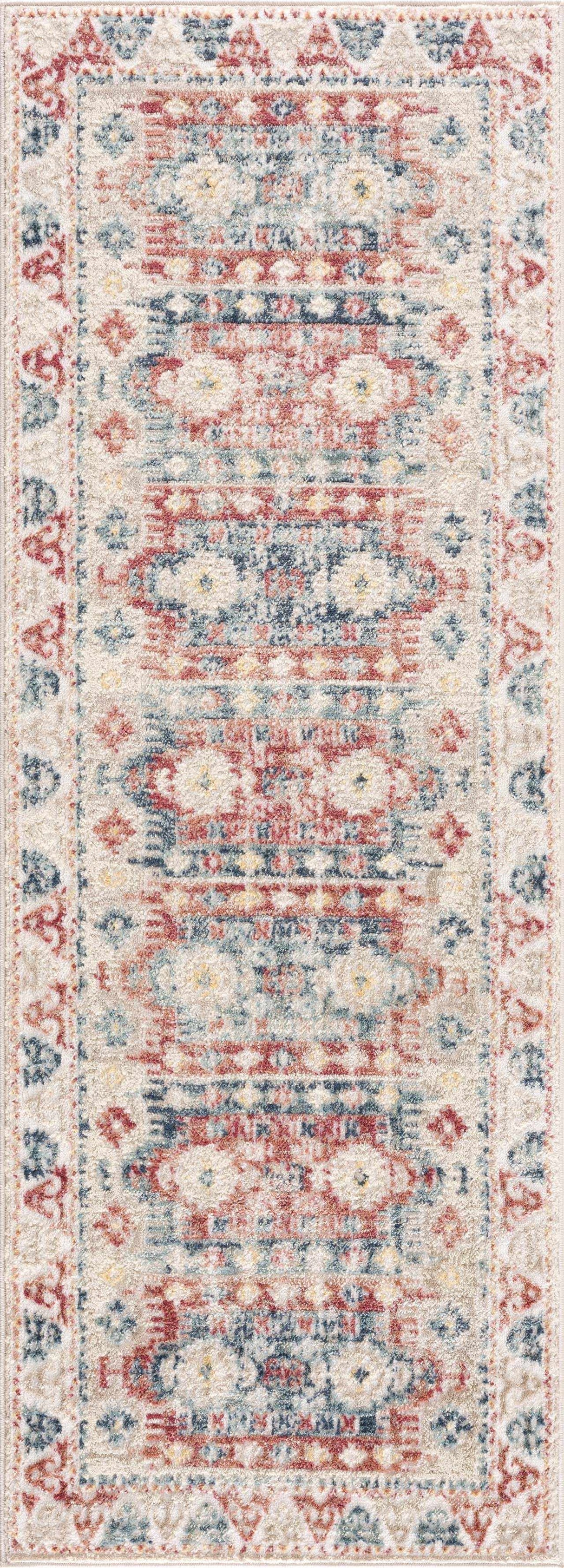 Bindi Blue & Rose Area Rug - Clearance
