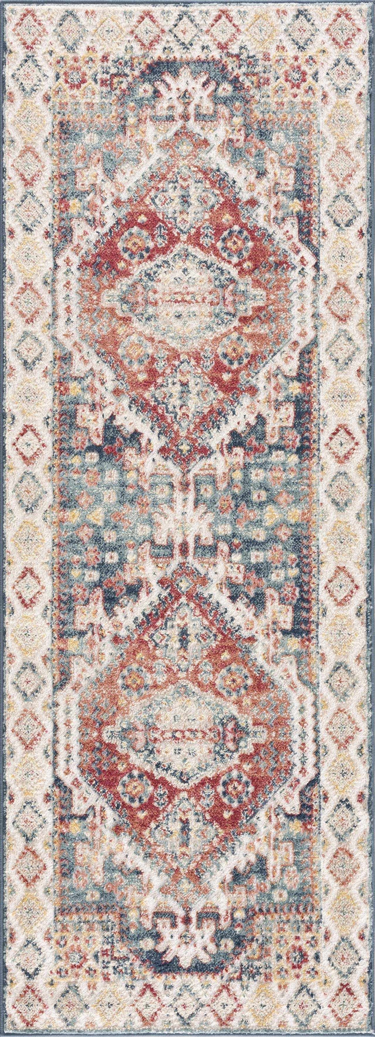 Brend Rust Medallion Area Rug - Clearance