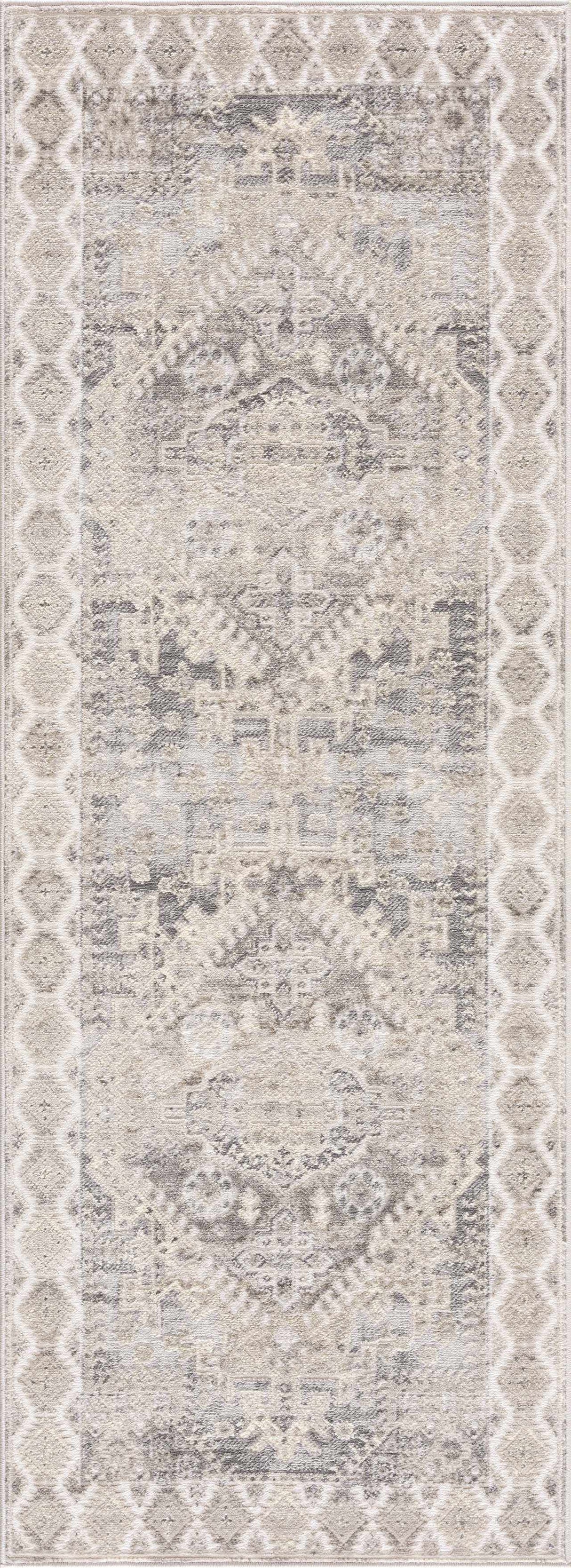 Brend Taupe Medallion Area Rug - Clearance