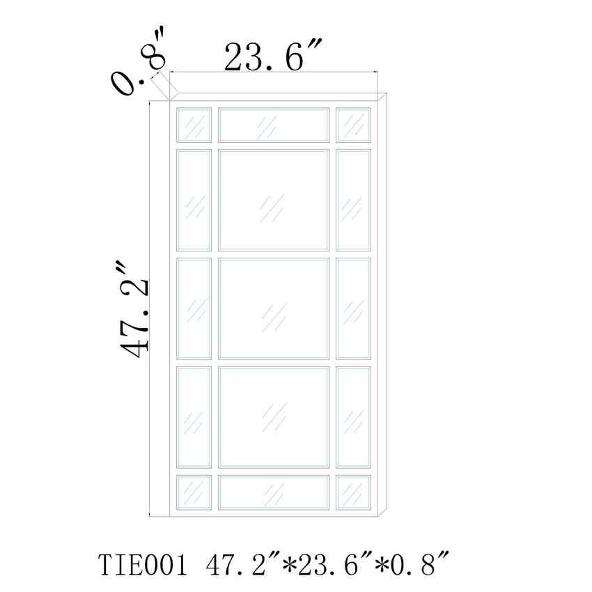 Wildermieming Modern Wall Mirror