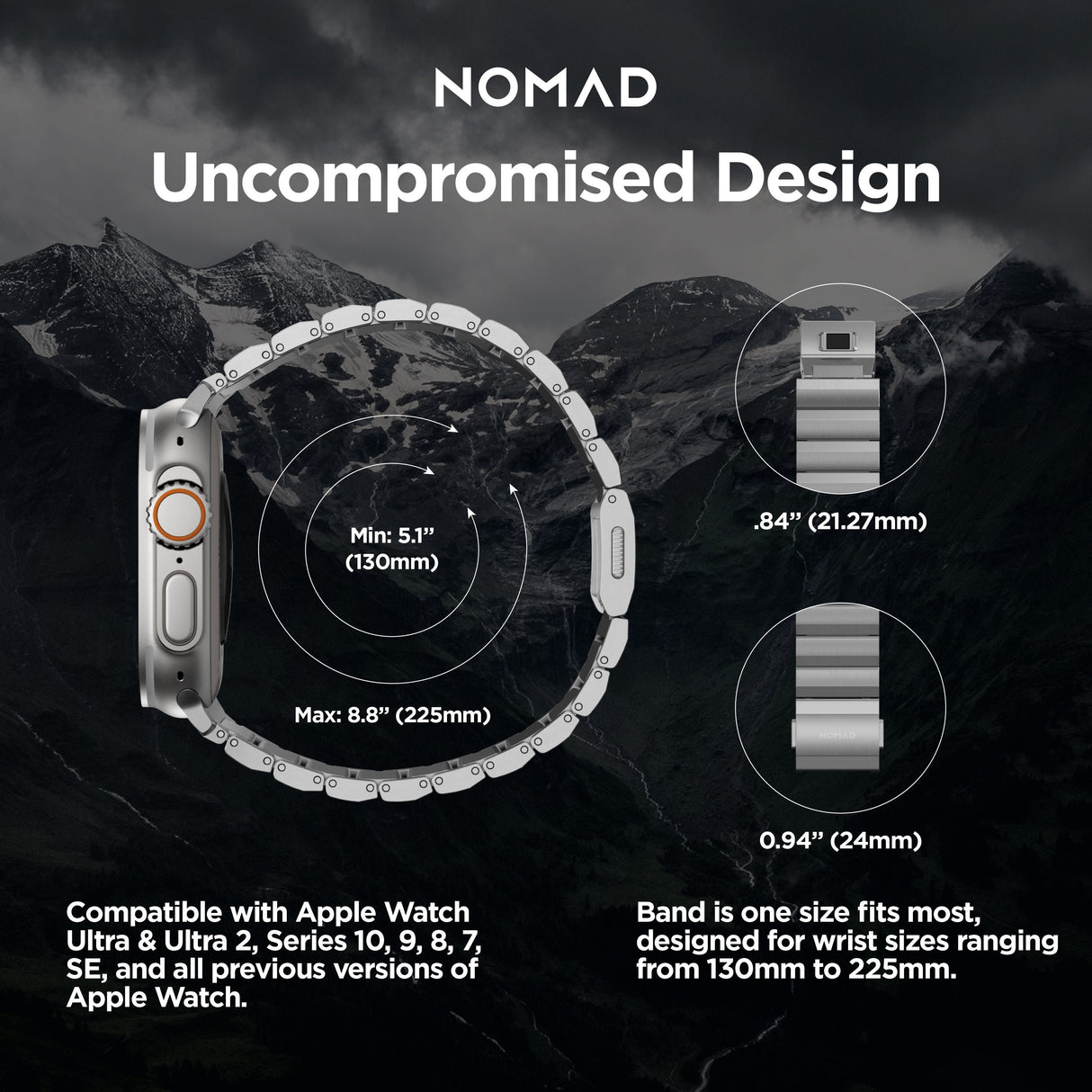 Titanium Band - 46mm/49mm | Natural Hardware | V2