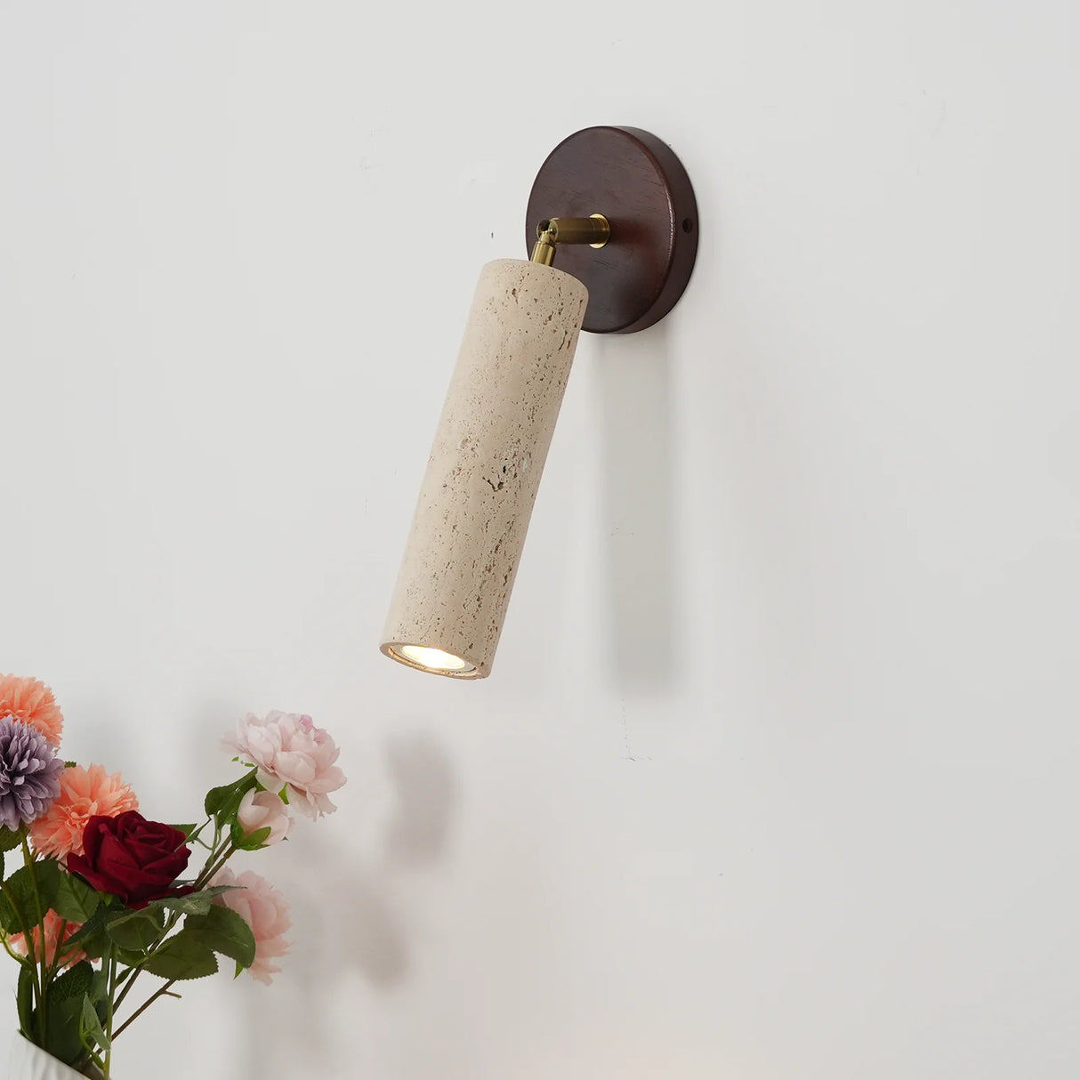 Travertine Mireille Wall Lamp