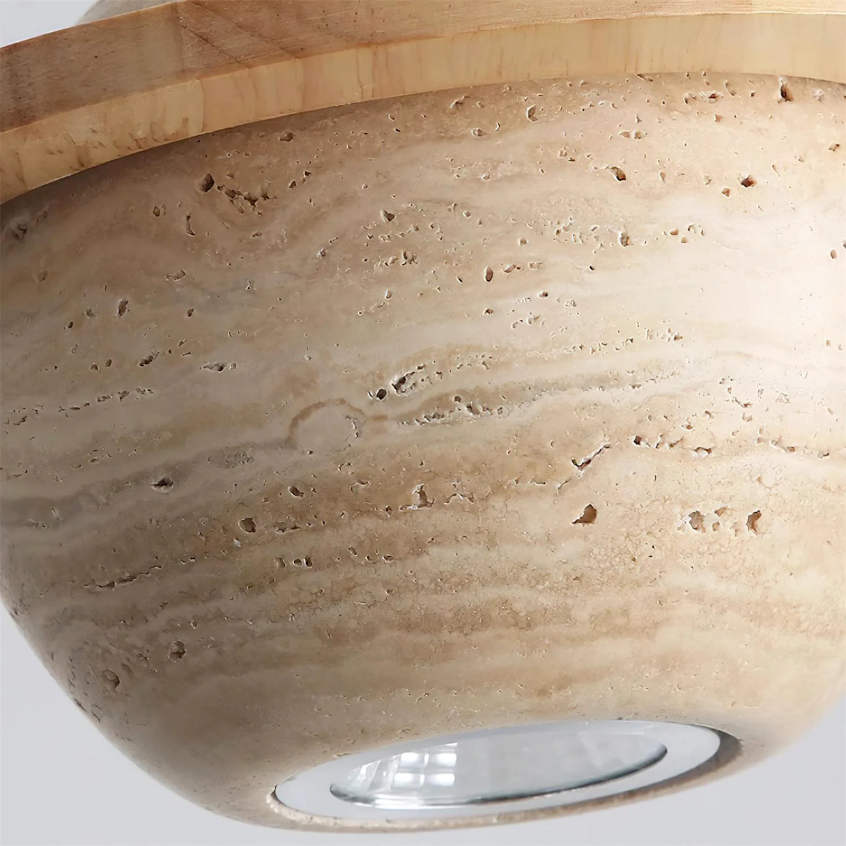 Travertine Planet Pendant Light