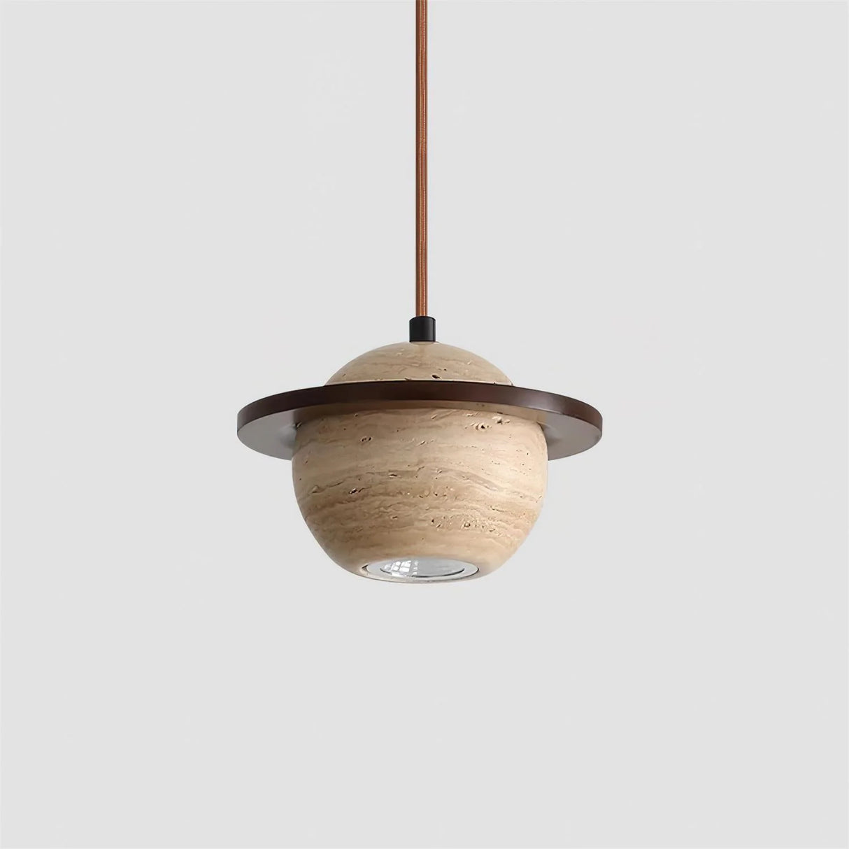 Travertine Planet Pendant Light