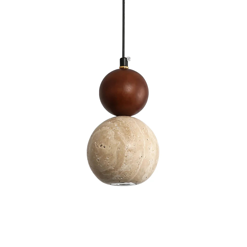 Travertine Round Single Head Pendant Lamp