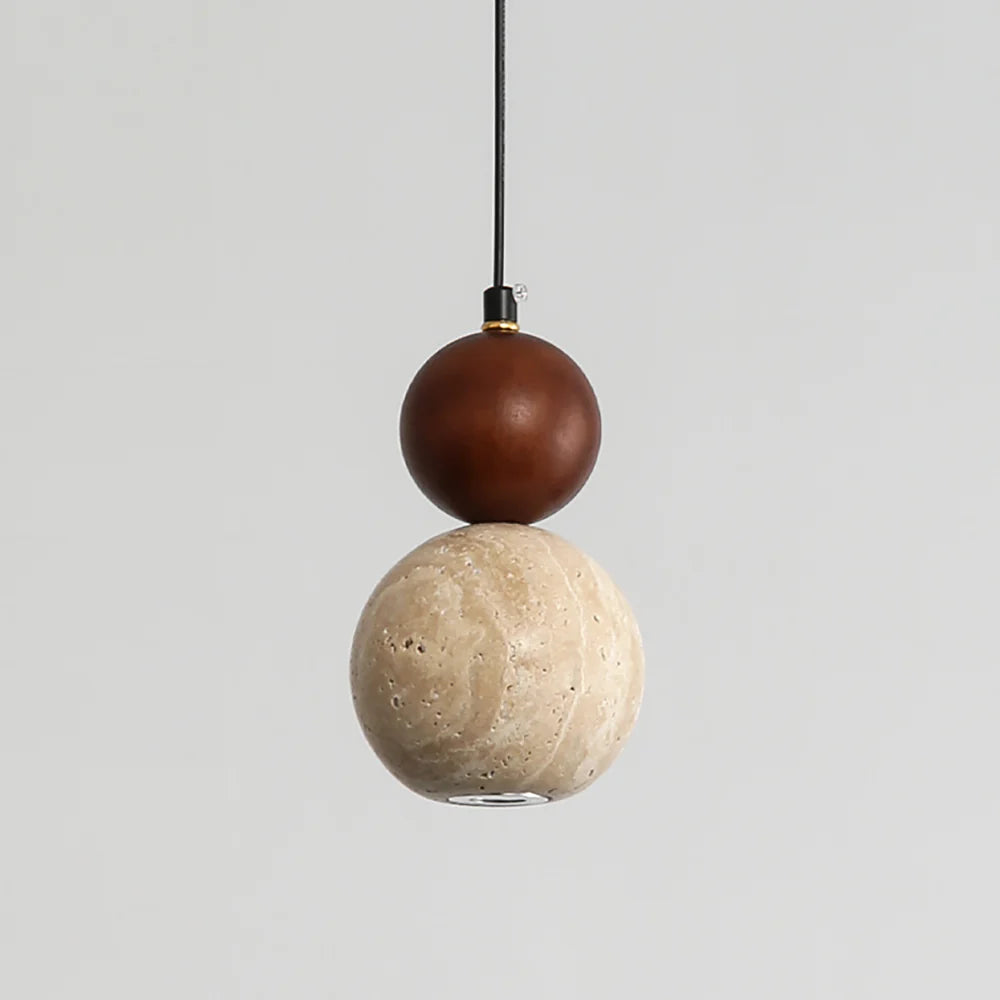 Travertine Round Single Head Pendant Lamp