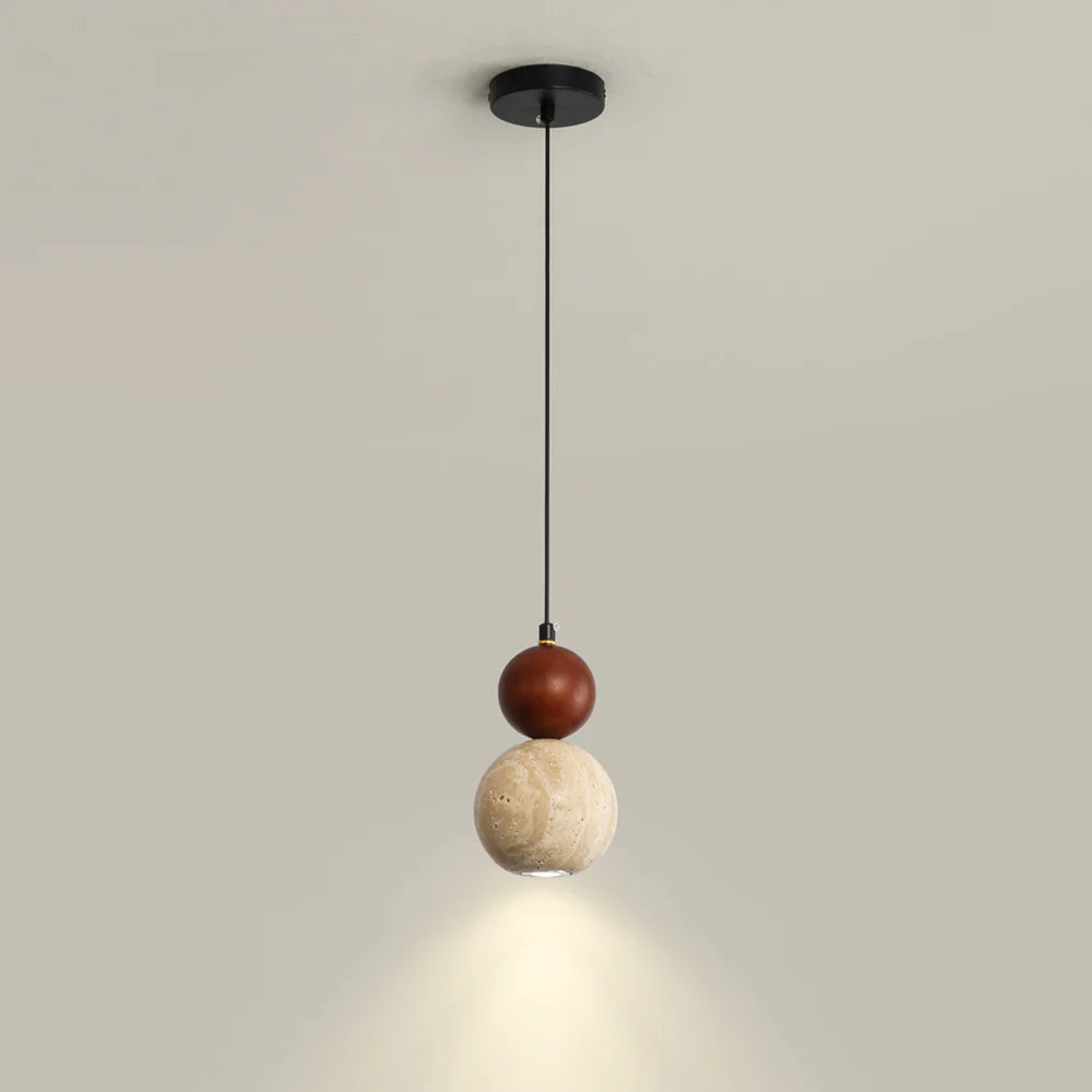 Travertine Round Single Head Pendant Lamp