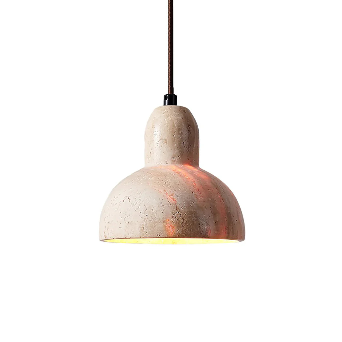 Travertine Terra Halo Pendant Light