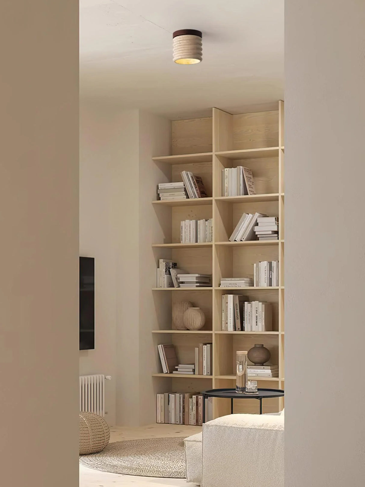 Travertine Vaarnii Ceiling Lamp