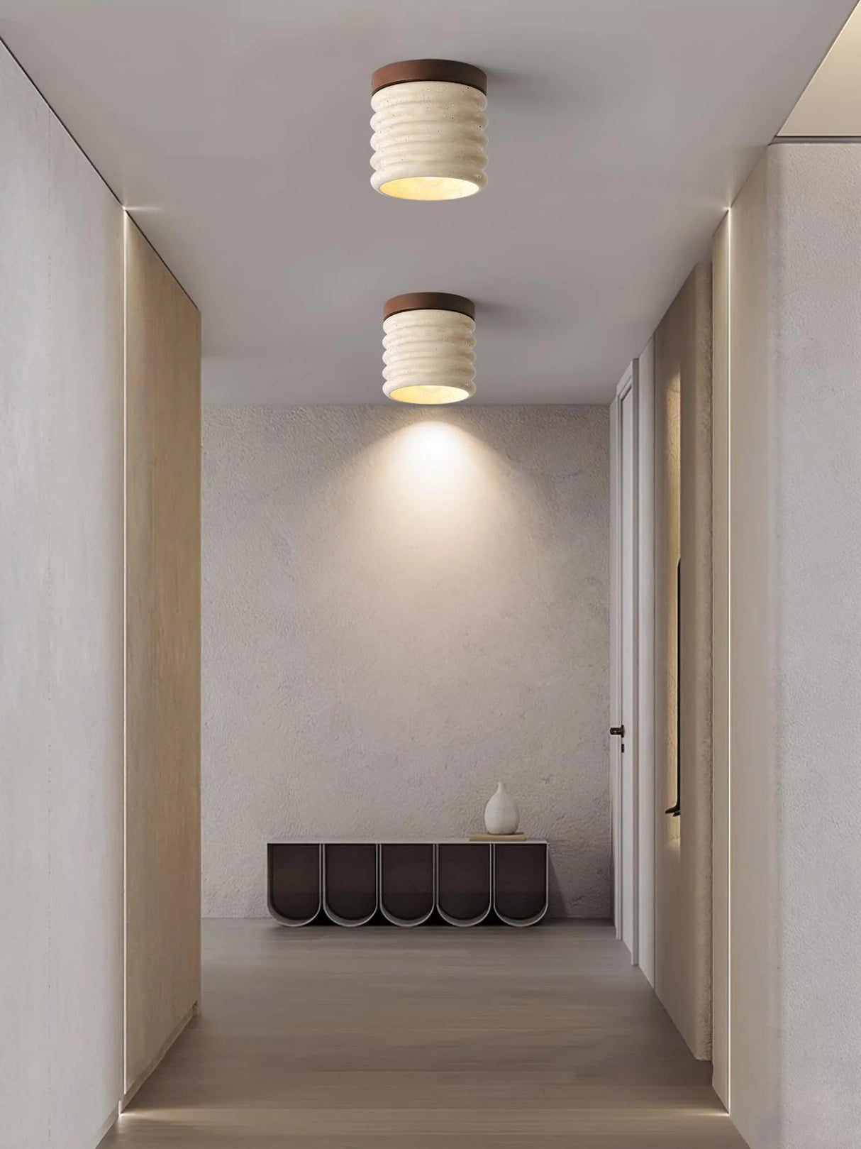 Travertine Vaarnii Ceiling Lamp