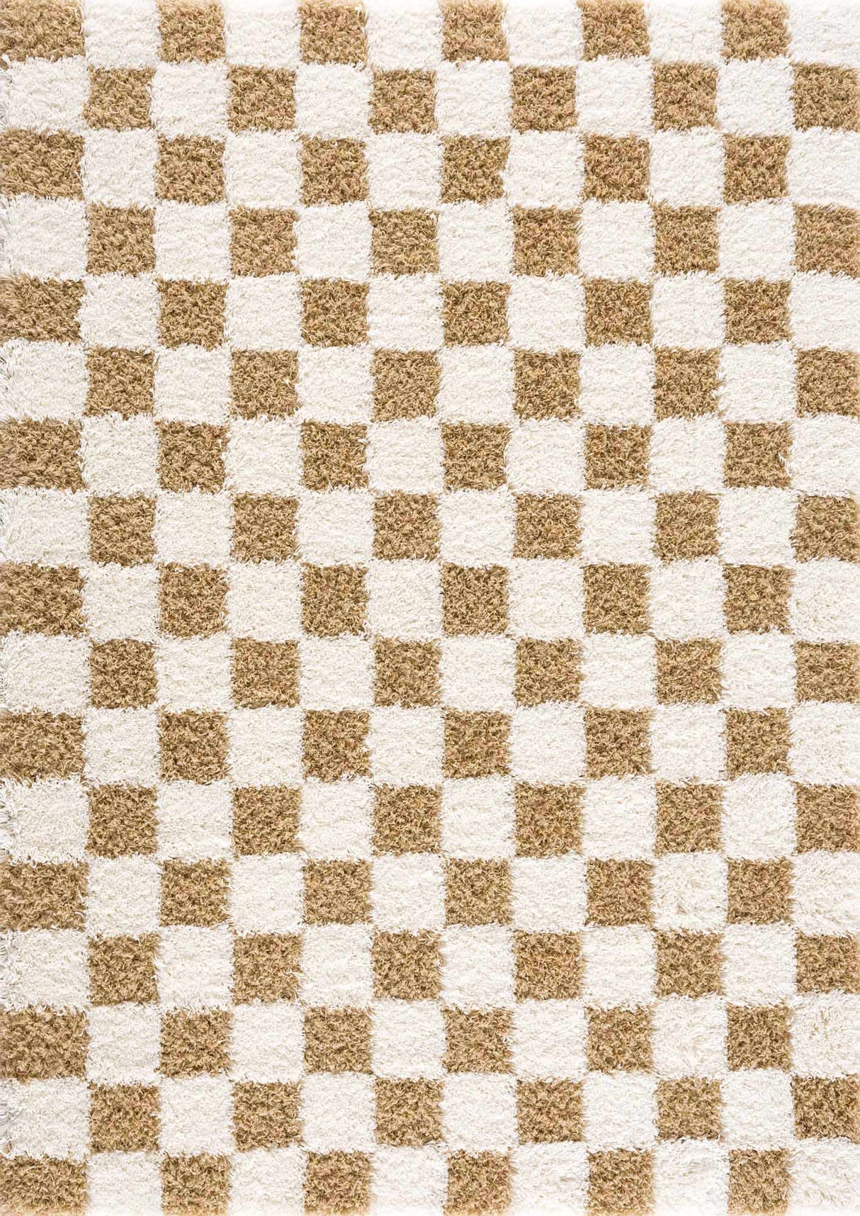 Atira Mustard Checkered Area Rug