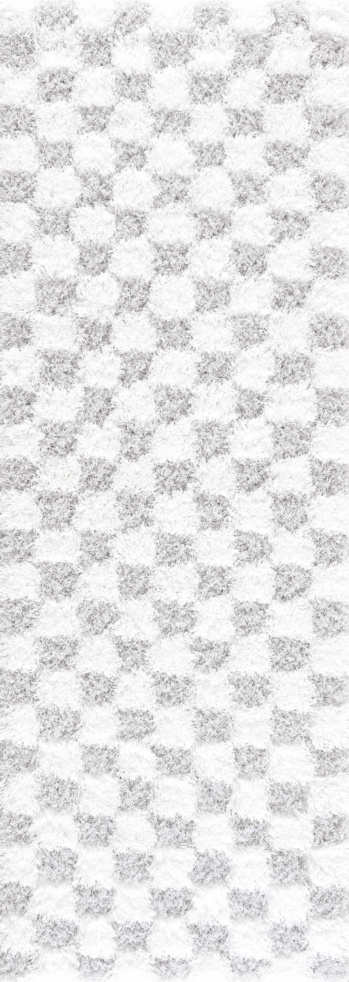 Atira Gray Checkered Area Rug