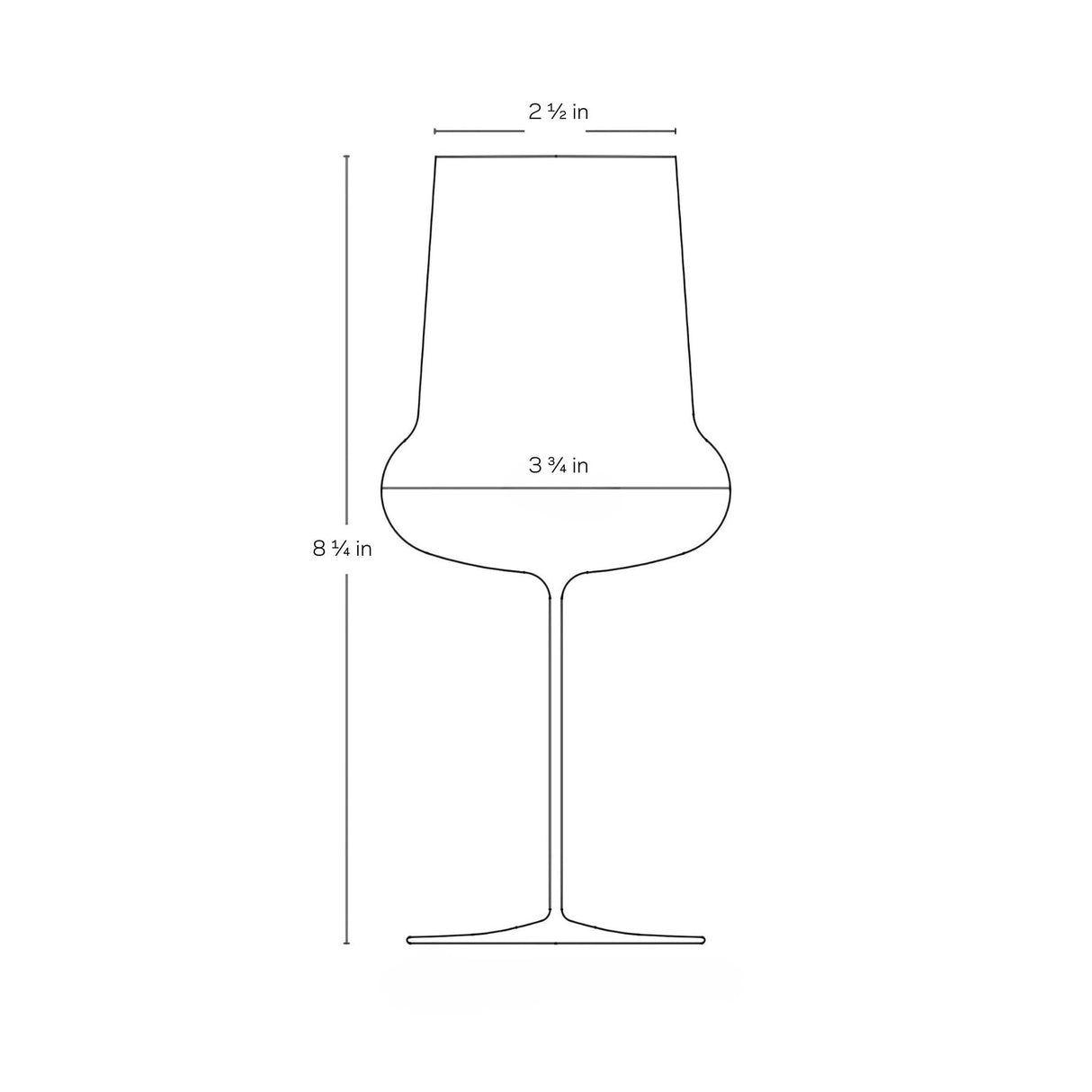 Ghost Zero Belly Red Wine Glass