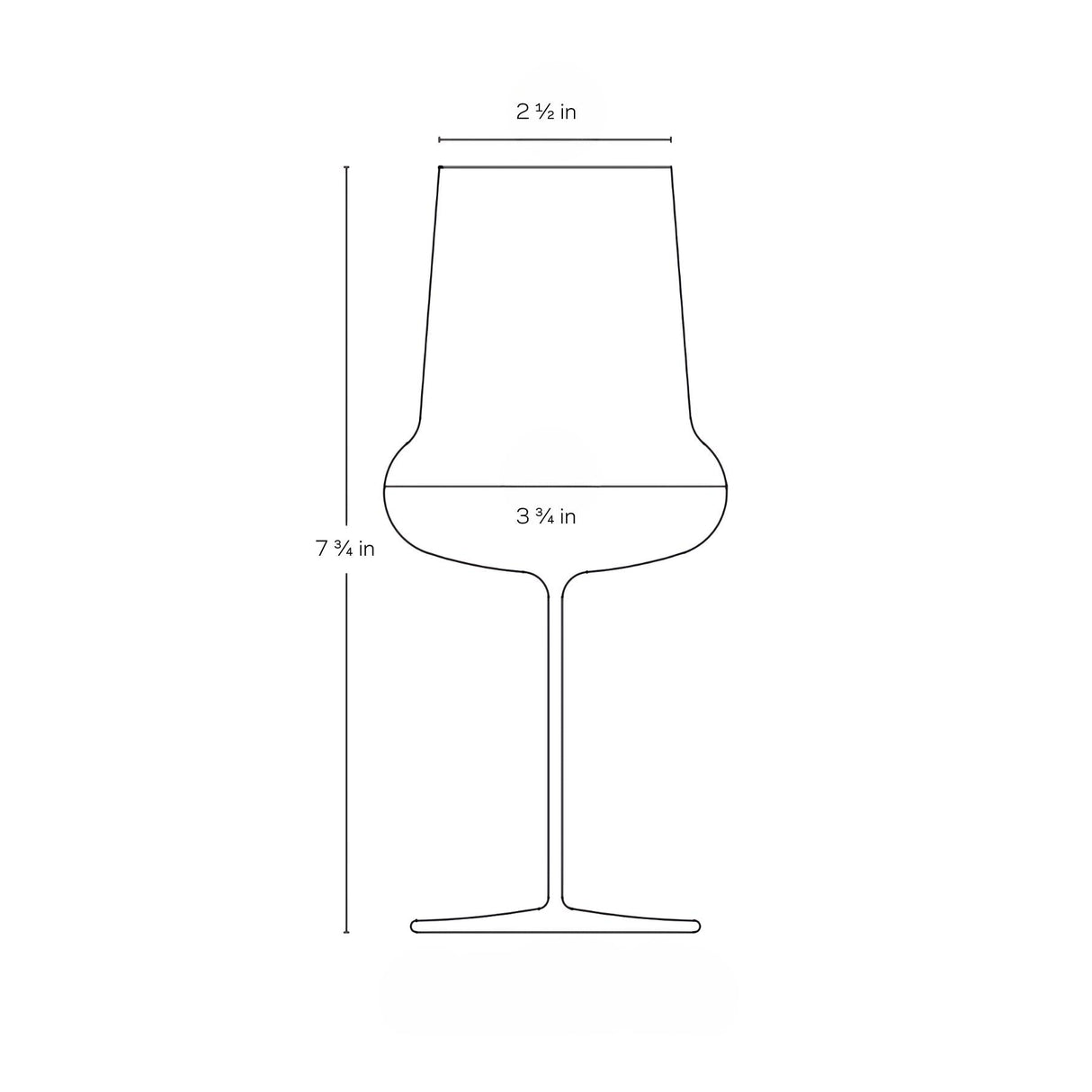 Ghost Zero Belly White Wine Glass
