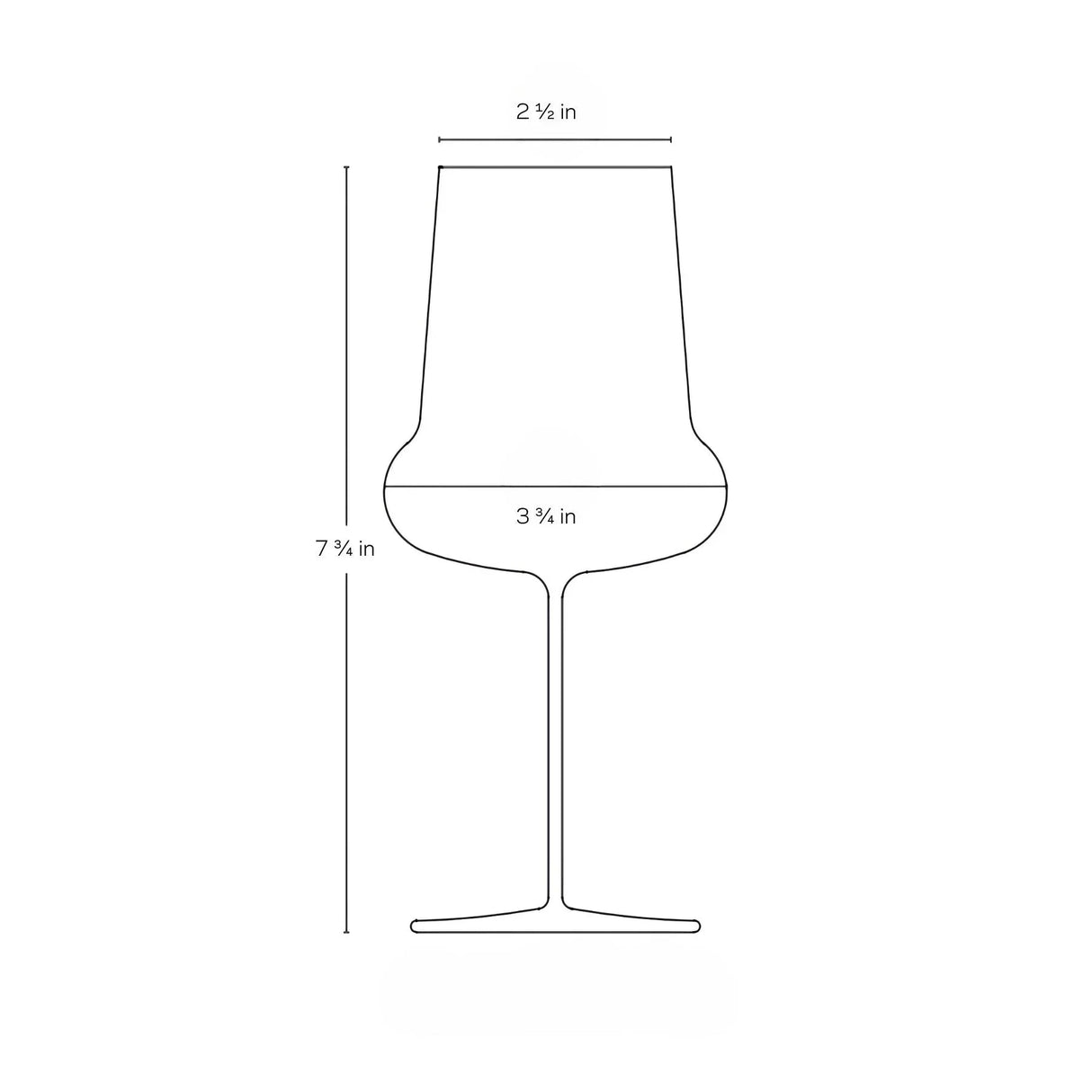 Ghost Zero Belly White Wine Glass