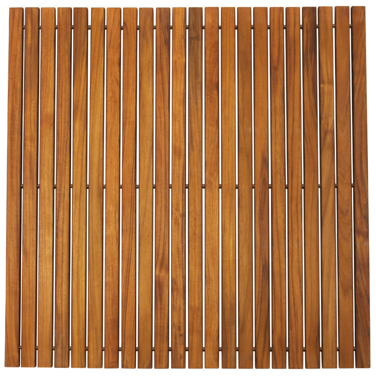 Sapporo Teak Shower and Bath String Mat with Rubber Footing 30″ x 30″