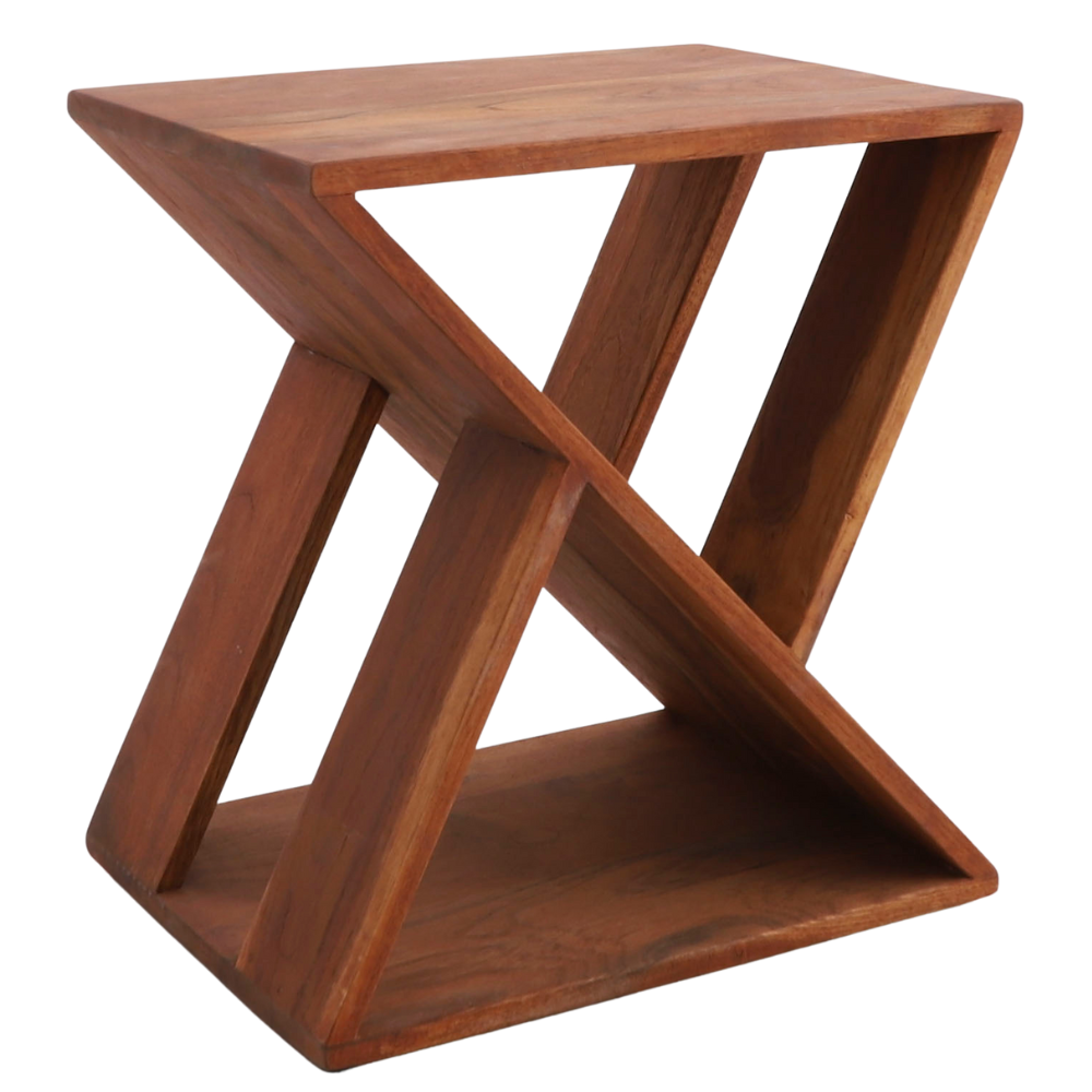 Danish Teak Slatted Stool