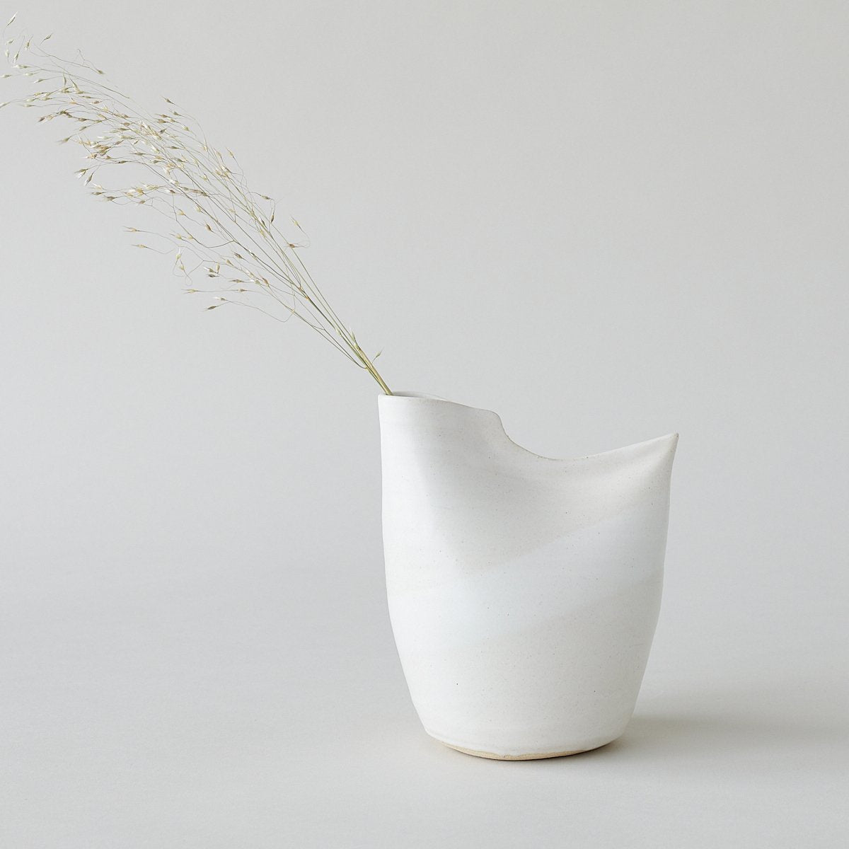 Bird Vase, White