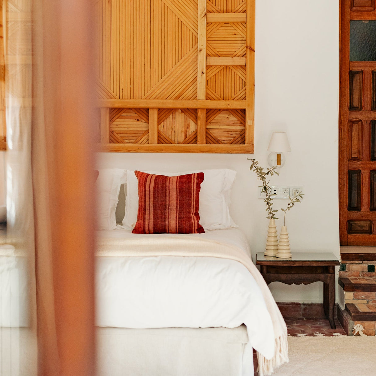 Riesi Handwoven Reversible Moroccan Pillow