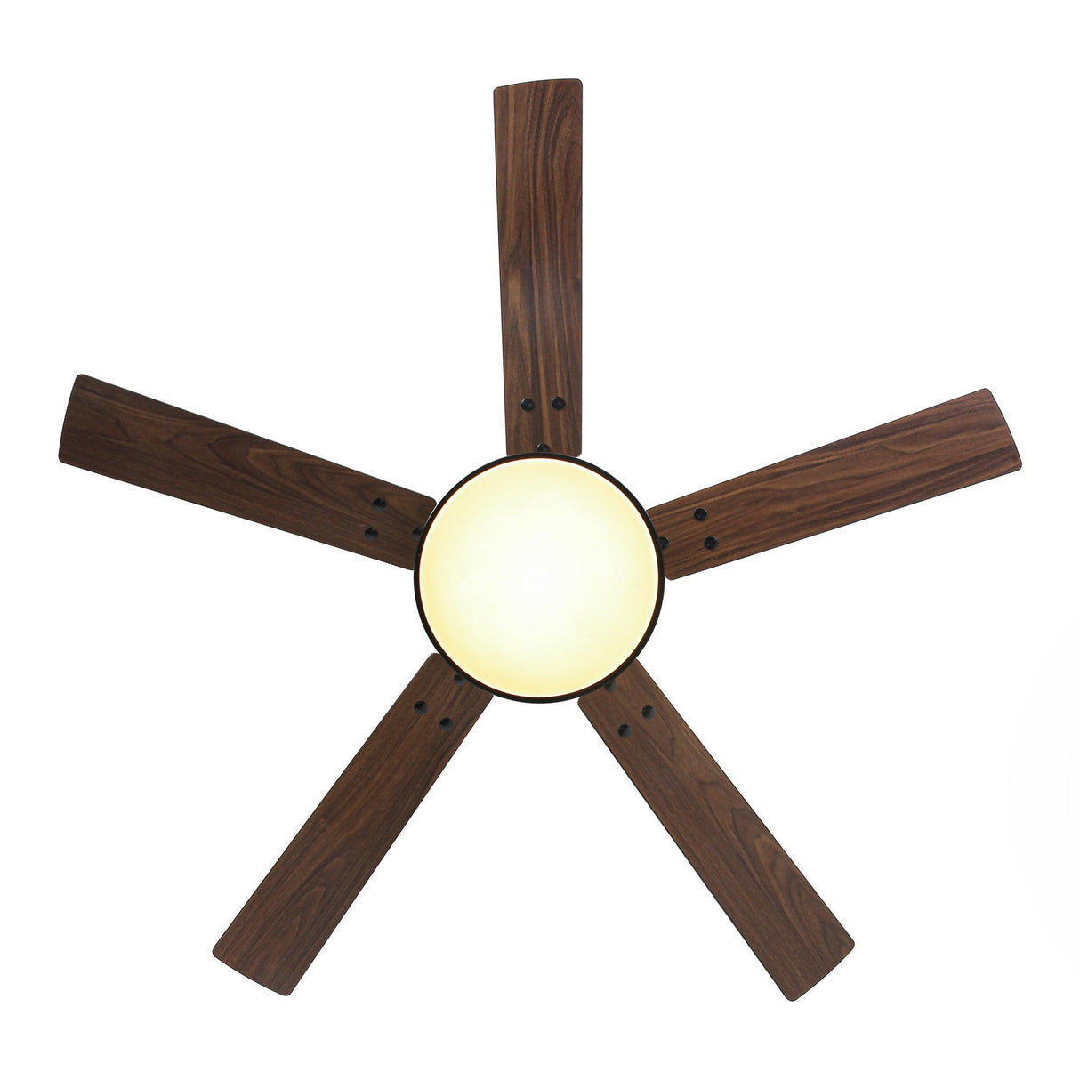 Vaczon 52 Inch 5 Blades DC Motor Modern Downrod Ceiling Fan with LED Light and Remote Control