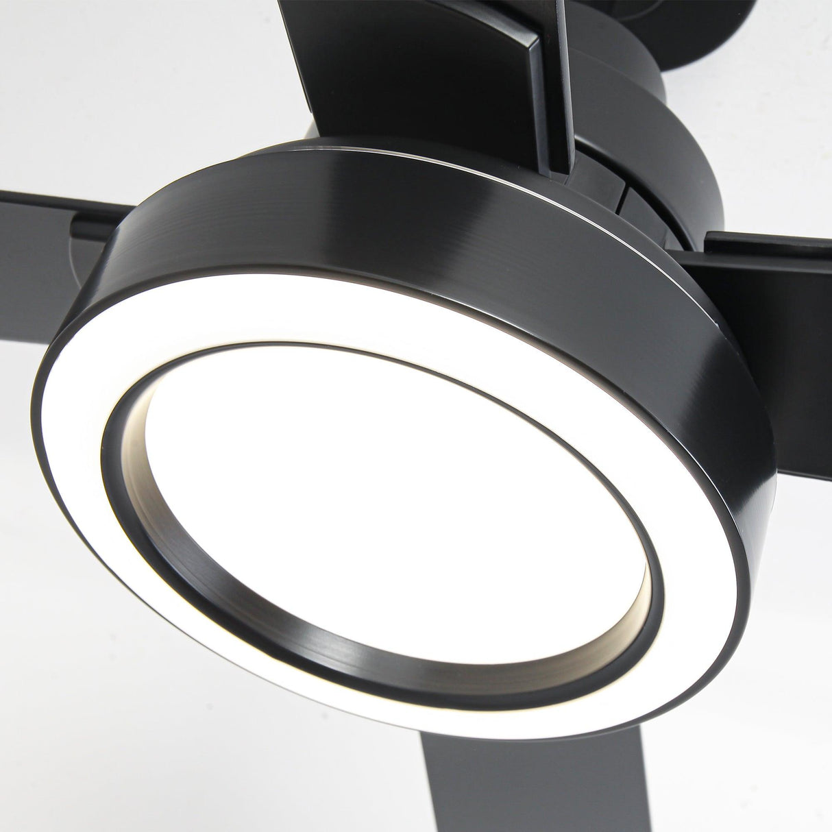 Vaczon 52 Inch 4 Blades DC Motor Modern Downrod Ceiling Fan with LED Light and Remote Control