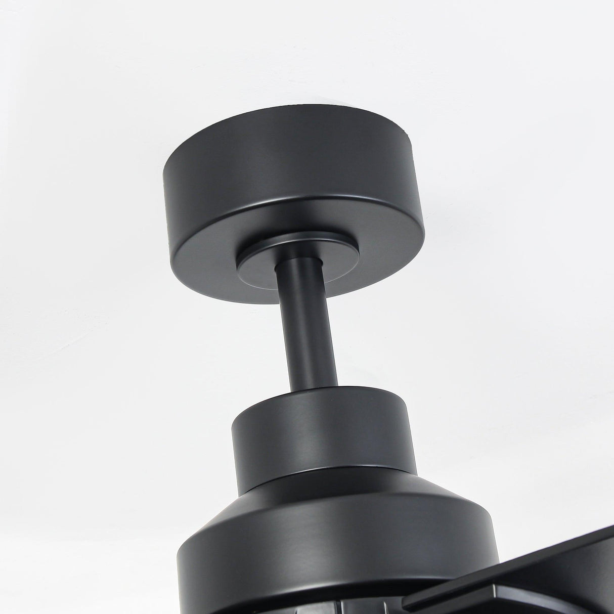 Vaczon 52 Inch 4 Blades DC Motor Modern Downrod Ceiling Fan with LED Light and Remote Control