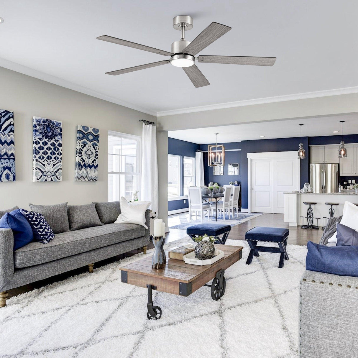 Vaczon 52" DC Motor Ceiling Fan with LED Lighting and Remote Control