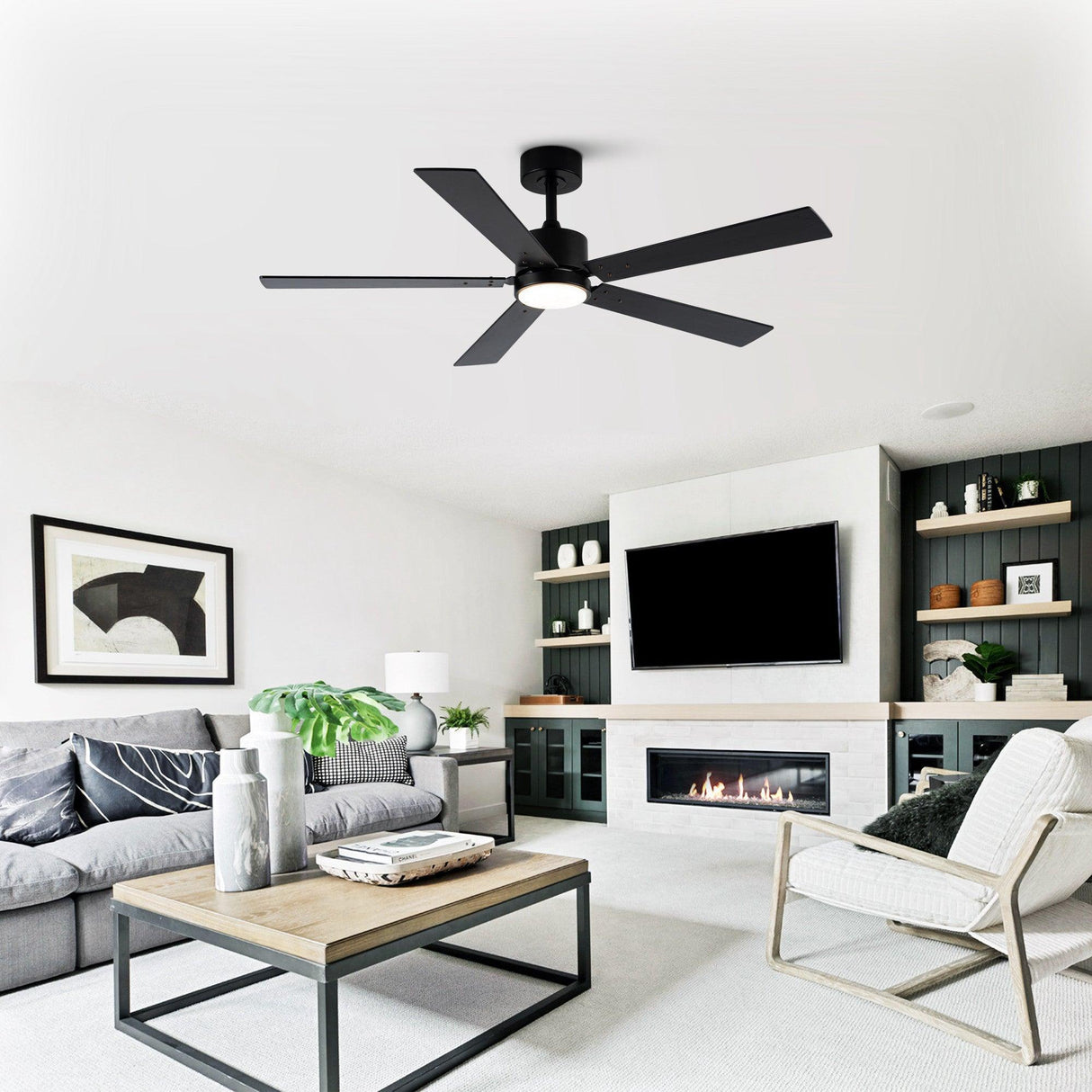 Vaczon 52" DC Motor Ceiling Fan with LED Lighting and Remote Control