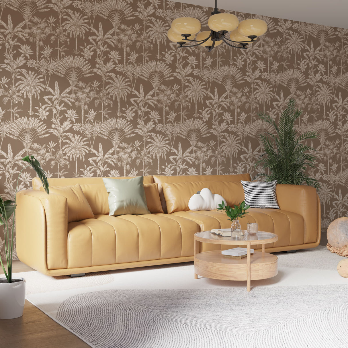 Tropical Foliage Wallpaper Vintage Tropical Palm Wallpaper