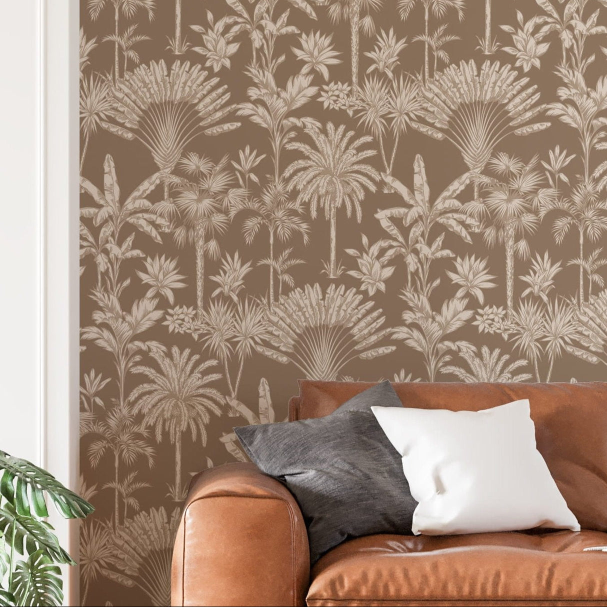 Tropical Foliage Wallpaper Vintage Tropical Palm Wallpaper