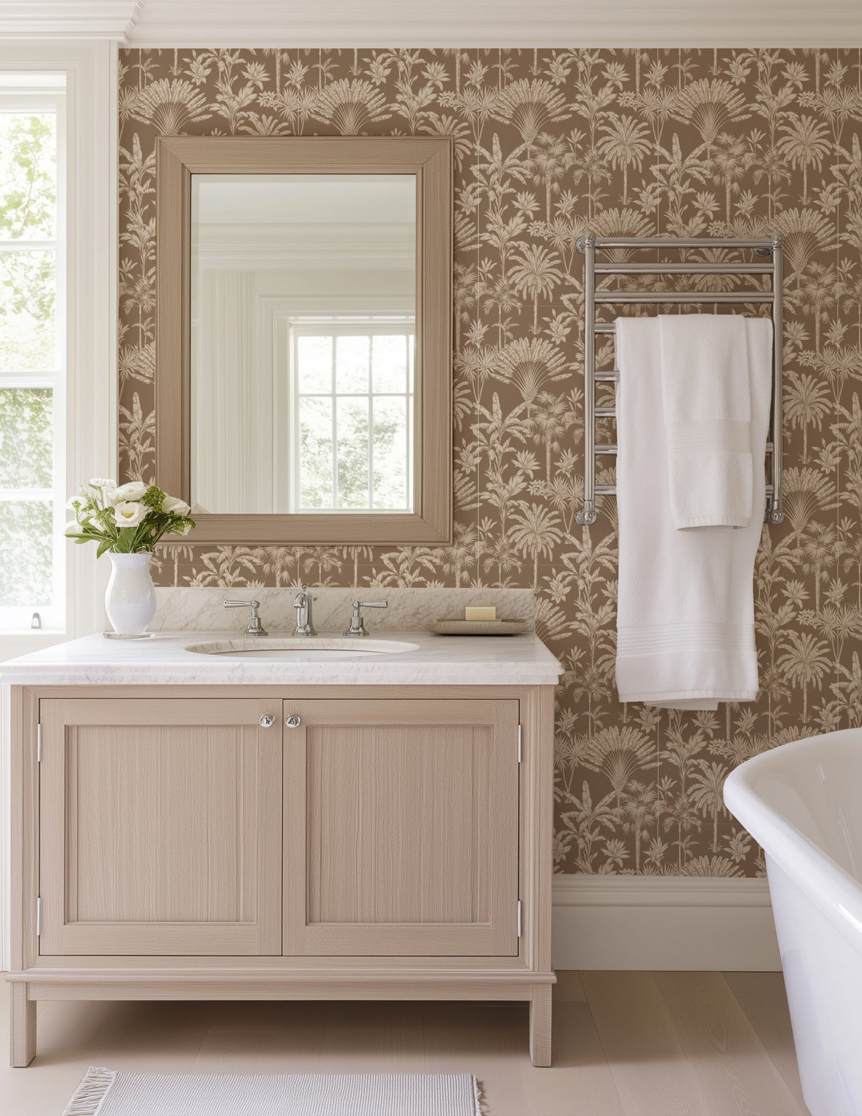 Tropical Foliage Wallpaper Vintage Tropical Palm Wallpaper