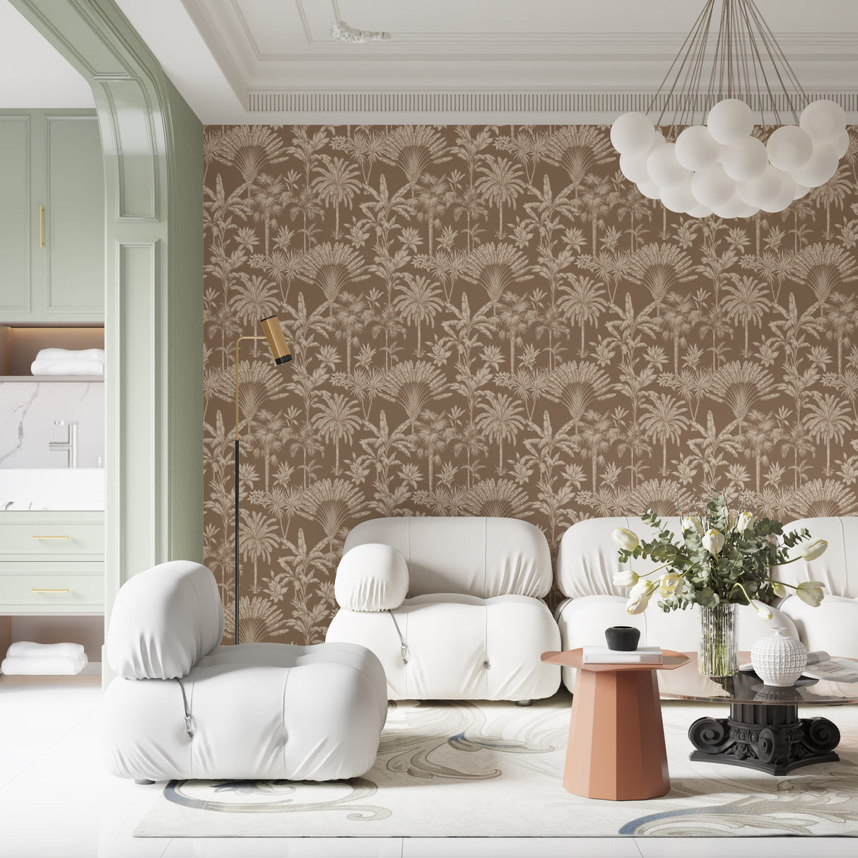 Tropical Foliage Wallpaper Vintage Tropical Palm Wallpaper