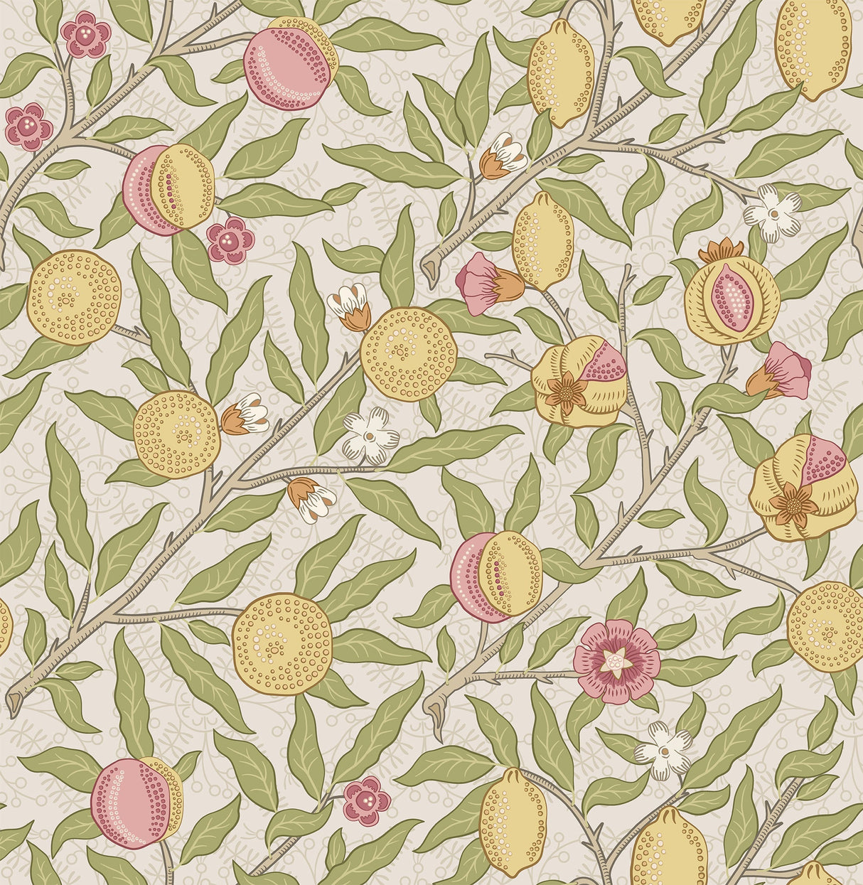William Morris Tropical Fruit Wallpaper Peel and Stick