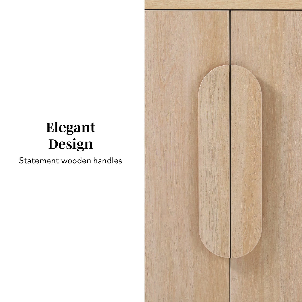 Chantelle Modern Curved Buffet Sideboard and TV Stand