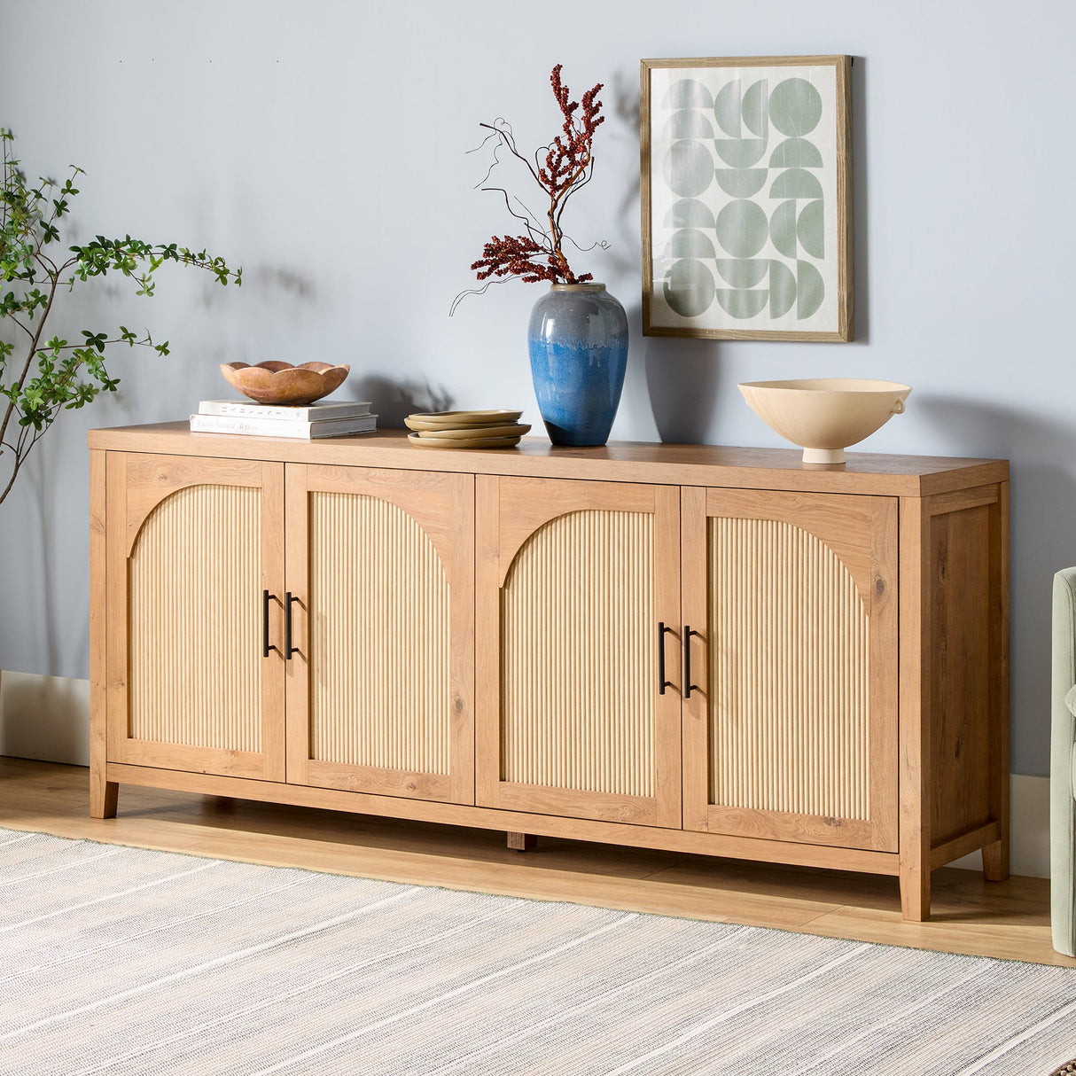 Sasha Modern Reeded Sideboard / TV Stand