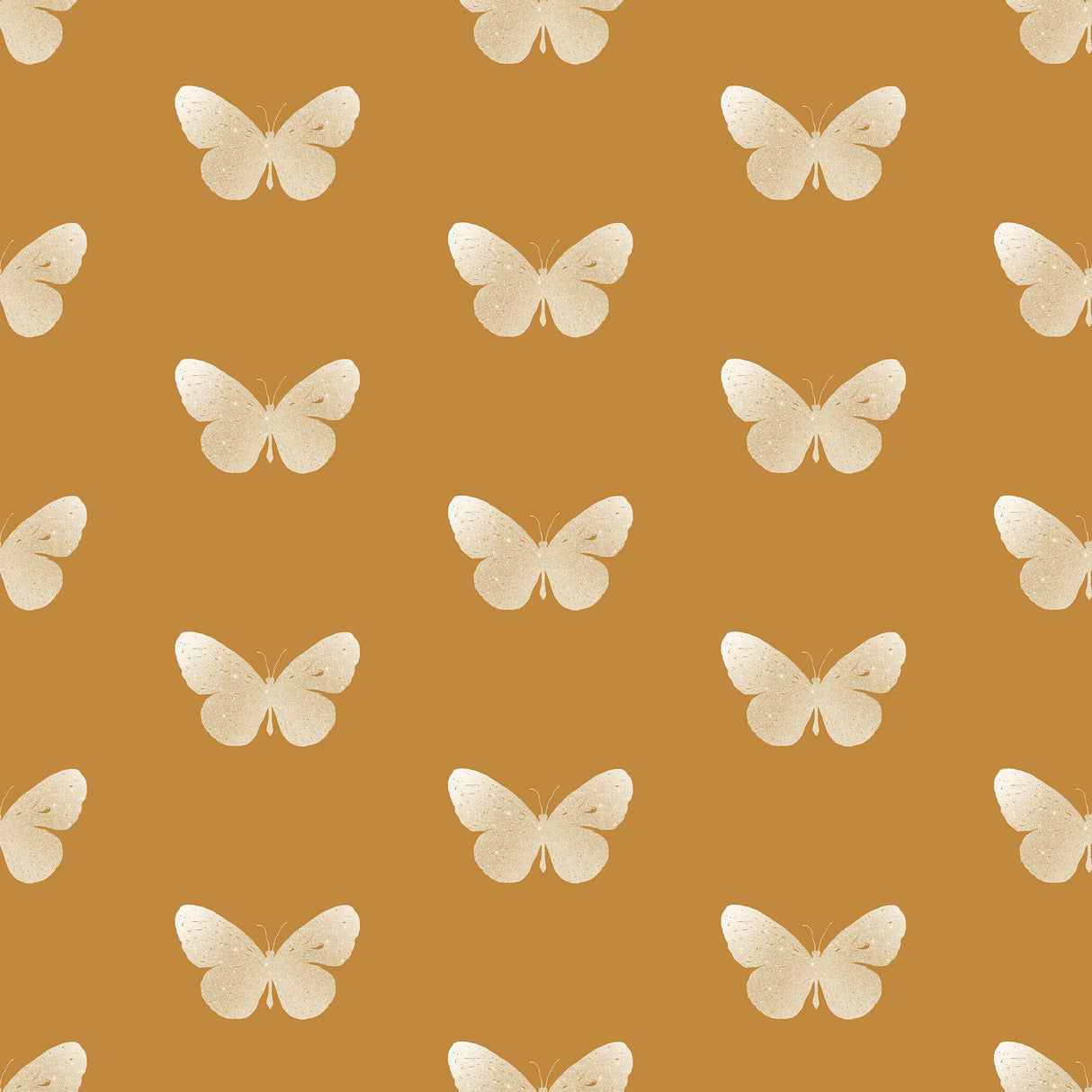 Gold Yellow Butterfly Wallpaper