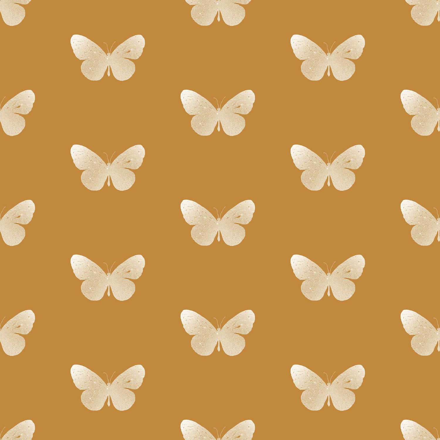 Gold Yellow Butterfly Wallpaper