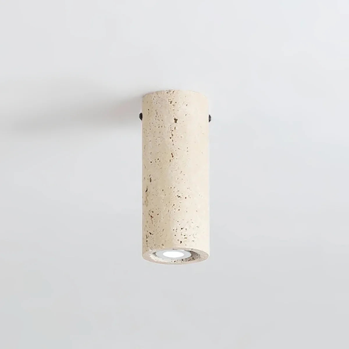 Wabi Sabi Cylinder Travertine Ceiling Lamp