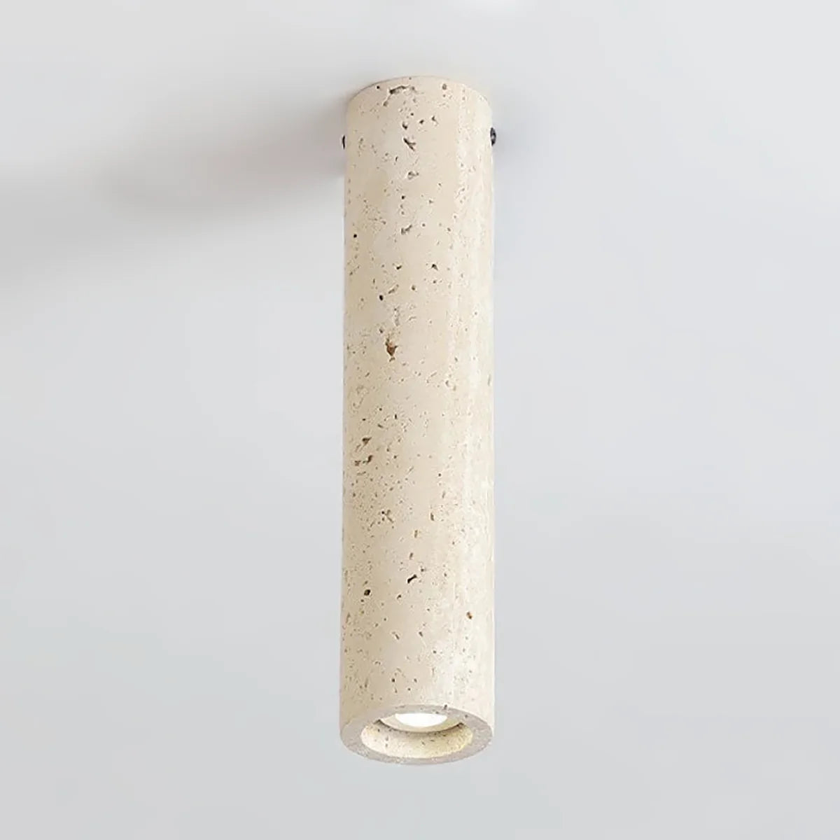 Wabi Sabi Cylinder Travertine Ceiling Lamp