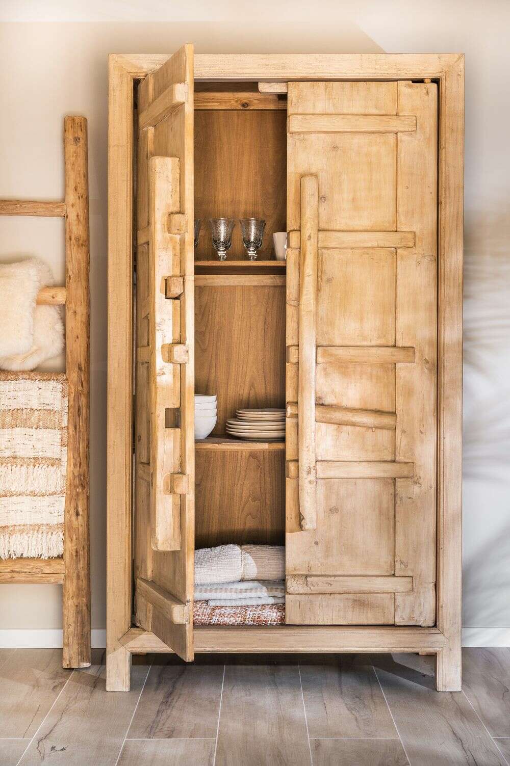 Wabi Sabi Elm Armoire