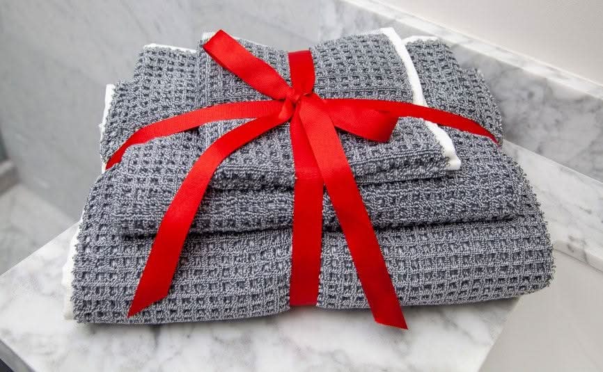 Waffle Gray Tweed 4 or 3 Pc. Set