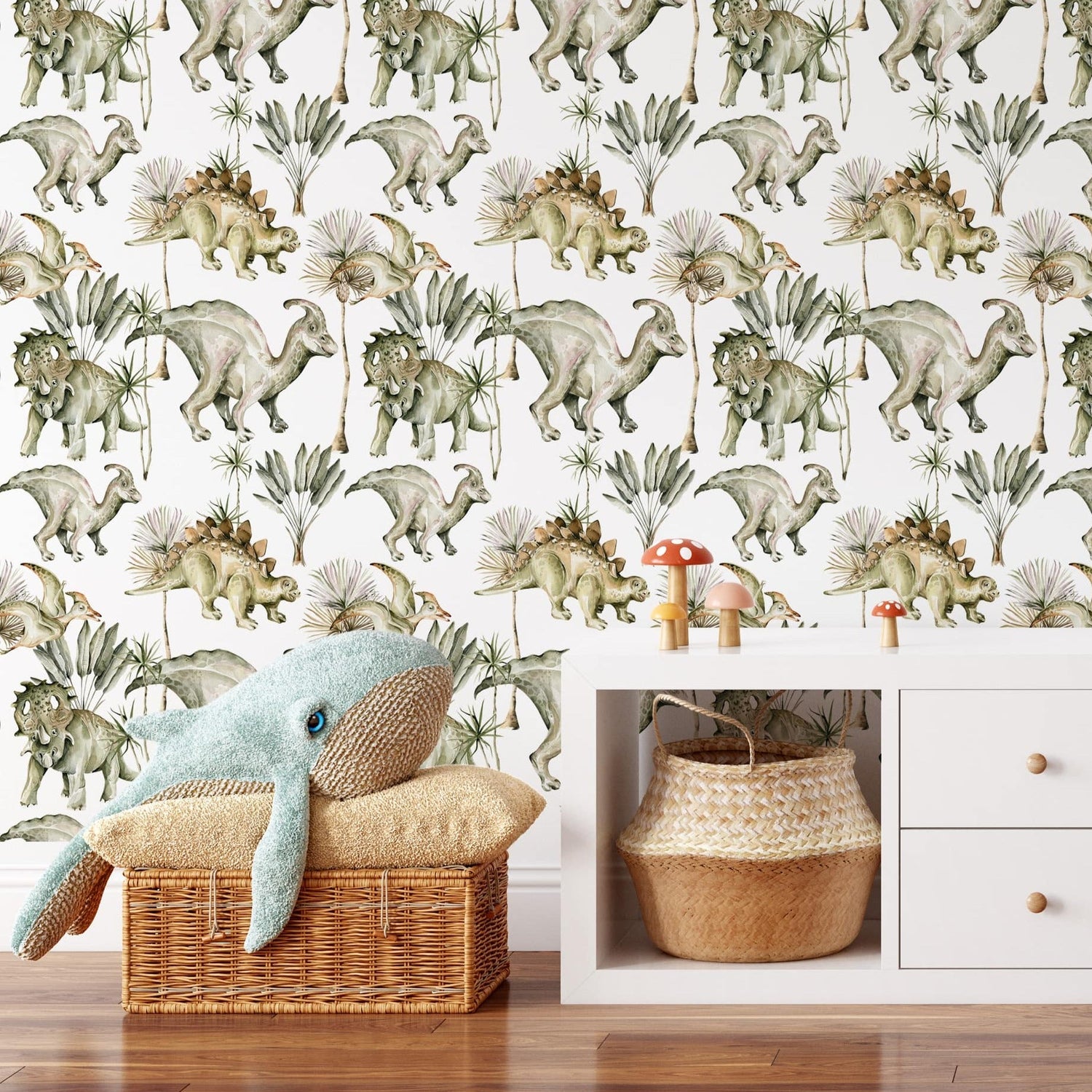 Dinosaur Wallpaper - Cute Peel and Stick Wallpaper for Kids Room