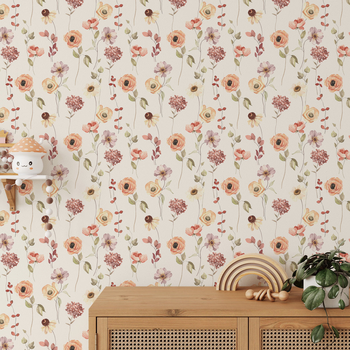 Avery Wallpaper Peel and Stick - Floral Watercolor Wallpaper
