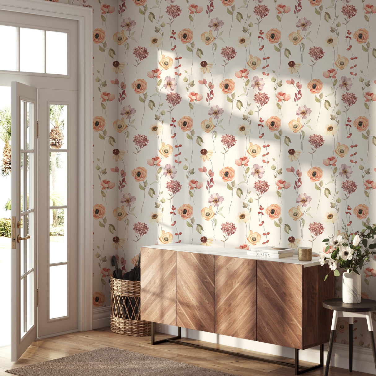 Avery Wallpaper Peel and Stick - Floral Watercolor Wallpaper
