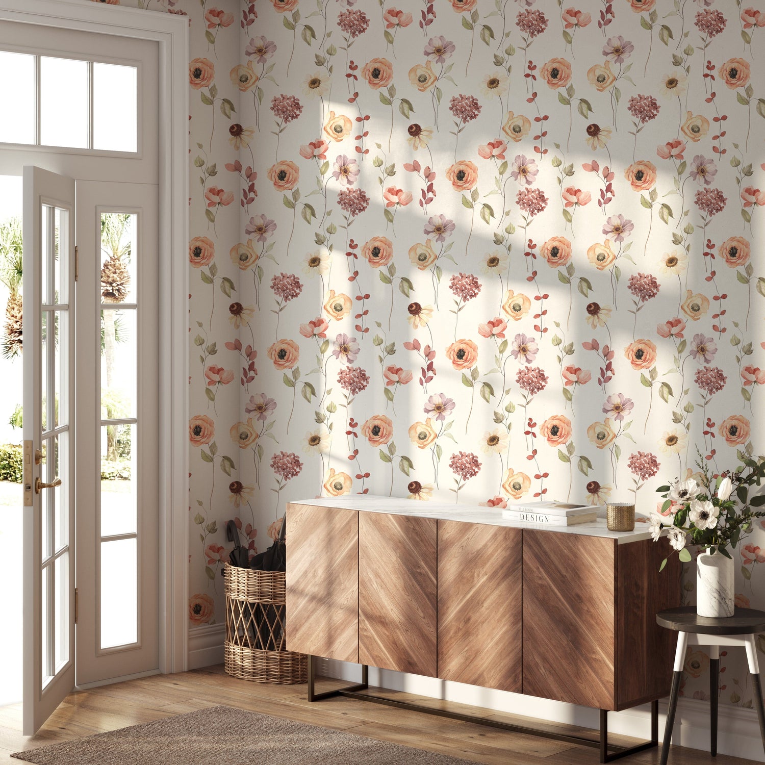 Avery Wallpaper Peel and Stick - Floral Watercolor Wallpaper